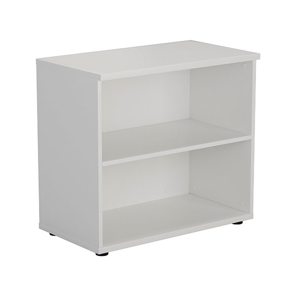 First 1 Shelf Wooden Bookcase White