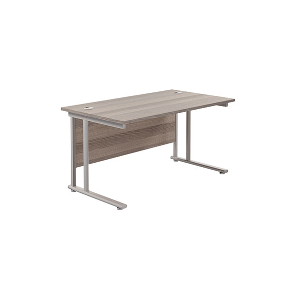 Jemini Rect Cant Desk 1200 G/Oak