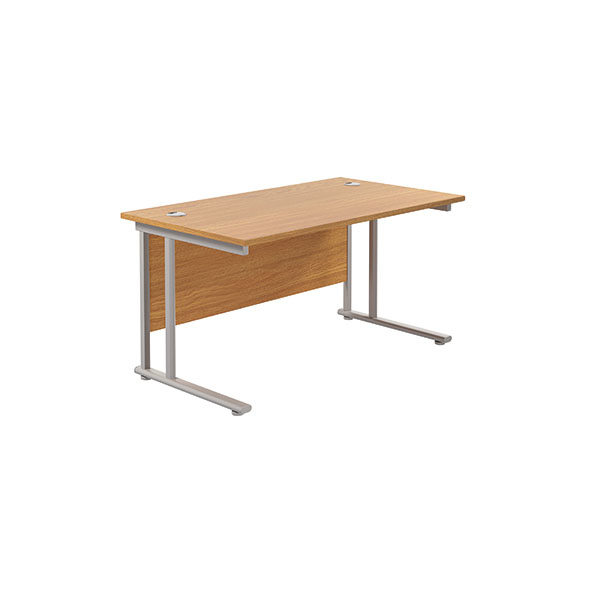 Jemini Rect Cant Desk 1200 N/Oak