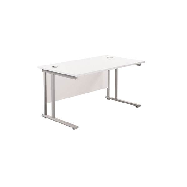 Jemini Rect Cant Desk 1200 Wht