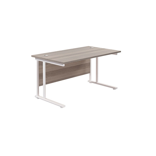 Jemini Rect Cant Desk 1400x800 G/Oak