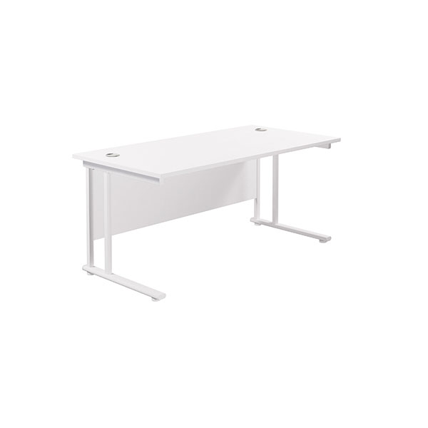 Jemini Rect Cant Desk 1600x800 Wht