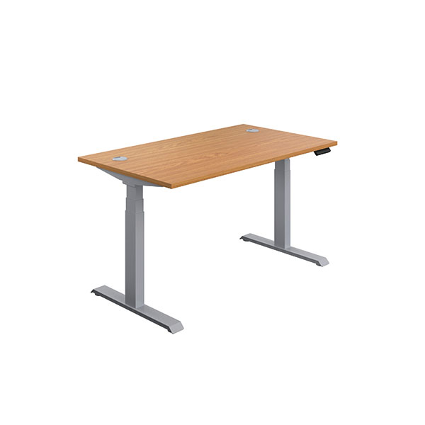 Jemini Sit/Stand Dsk 1200x800 N/Oak