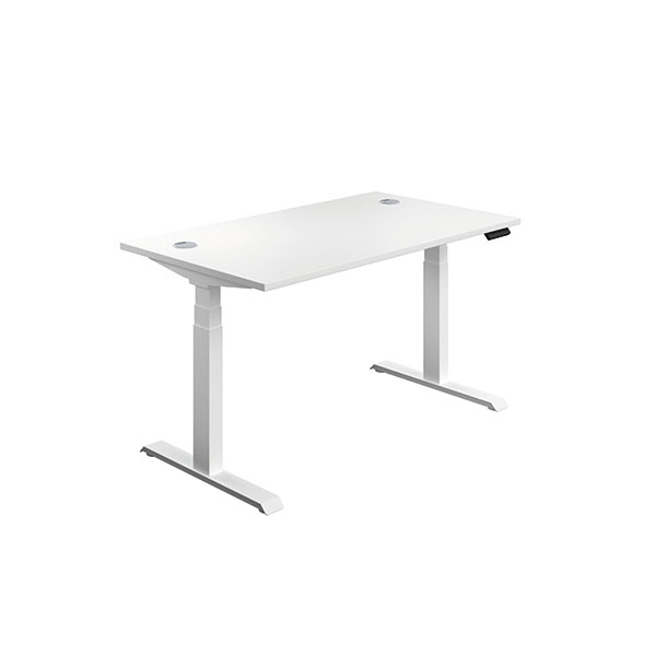 Jemini Sit/Stand Dsk 1600x800 White