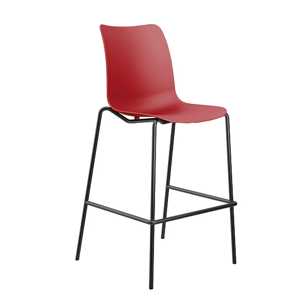 Jemini Flexi High Stool Red