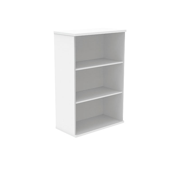 Polaris Bookcase 2Shlf 1204H Arc Wht