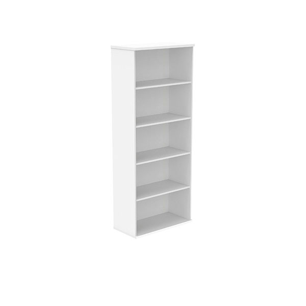 Polaris Bookcase 4Shlf 1980H Arc Wht