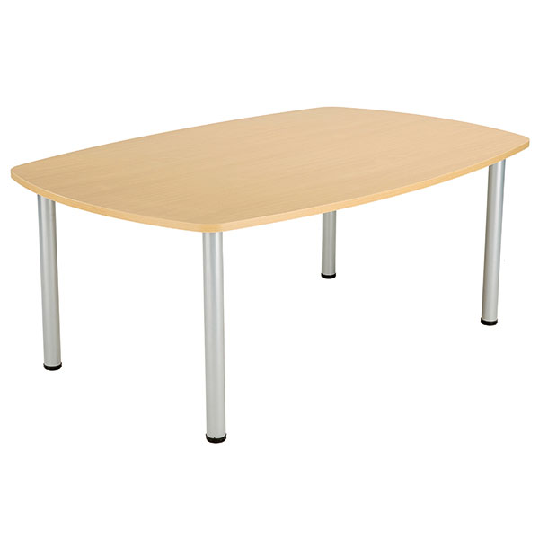 Jemini Boardroom Table Pole Leg NOak