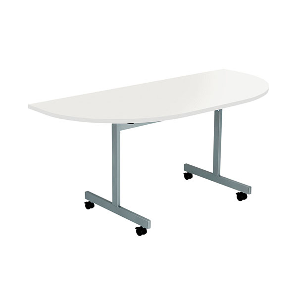 Jemini D-End Tilt Table 800 White