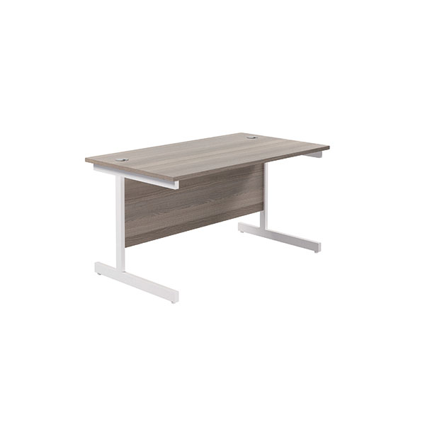 Jemini Rect Desk 1400x800mm GOak/Wht