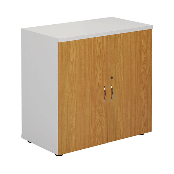 Jemini Cupboard 800x450 Wht/Nova Oak