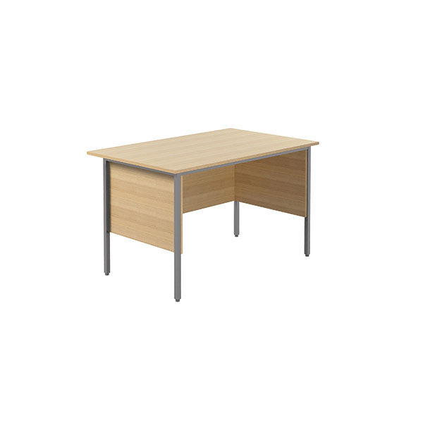 Serrion Rect 4 Leg Desk Ferrera Oak