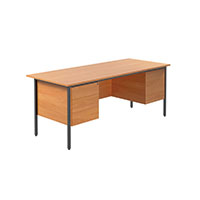 Serrion Dbl Ped 4Leg Desk Ellmau Bch