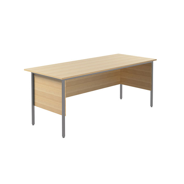 Serrion Rect 4 Leg Desk Ferrera Oak