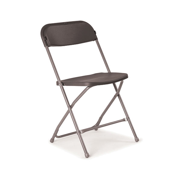 Titan Strt Back Folding Chair Char