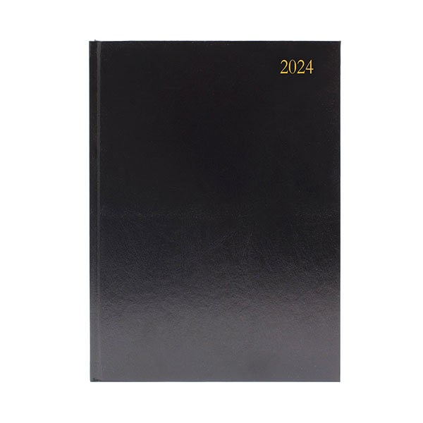 Desk Diary WTV A5 Black 2024