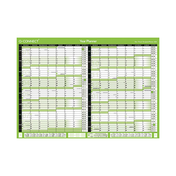 Q-Connect 16Mnth Planner A2 2024-25