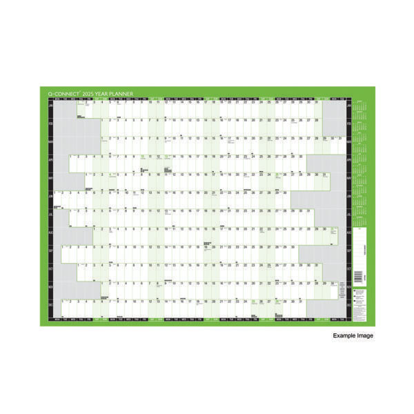 Q-Connect Year Planner Unmountd 2025