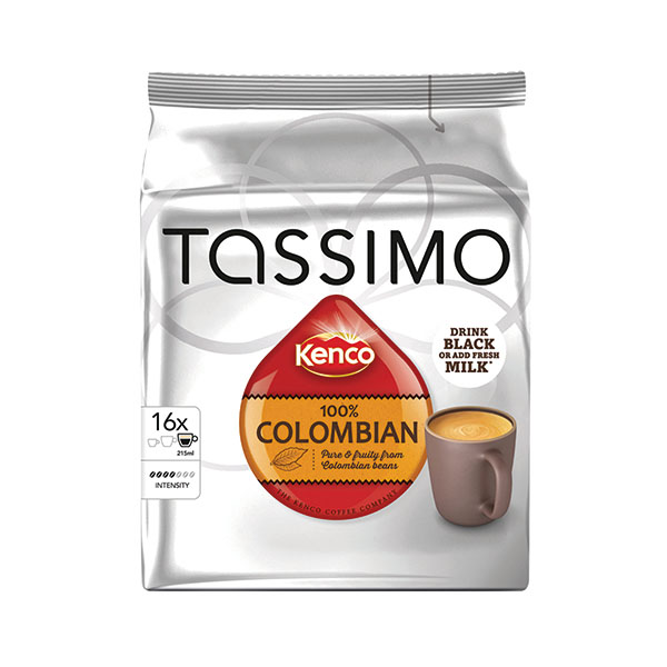 Tassimo Kenco Columbian 136G Pk5x16