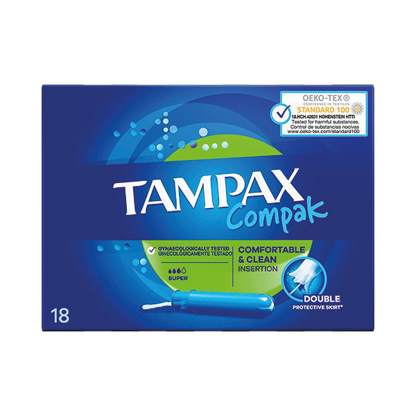 Tampax Compak Super Tampons x18 Pk8