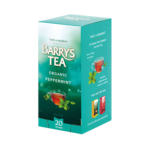 Barrys Organic Peppermint Tea Pk20