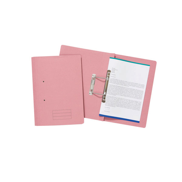 Spiral Files Foolscap Pink Pk50