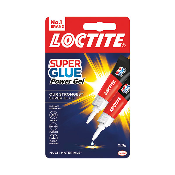 Loctite Super Glue Gel Tube 3g Pk2