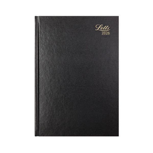 Letts A4 Business Diary DPP Blk 2025