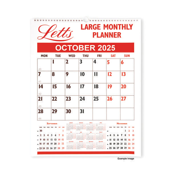 Letts Large Monthly Planner 2025