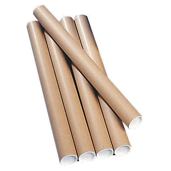 Postal Tube 450x76mm Brn Kraft Pk12