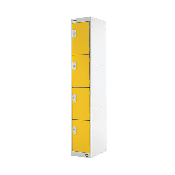 Four Compartment Locker 300 Yellow