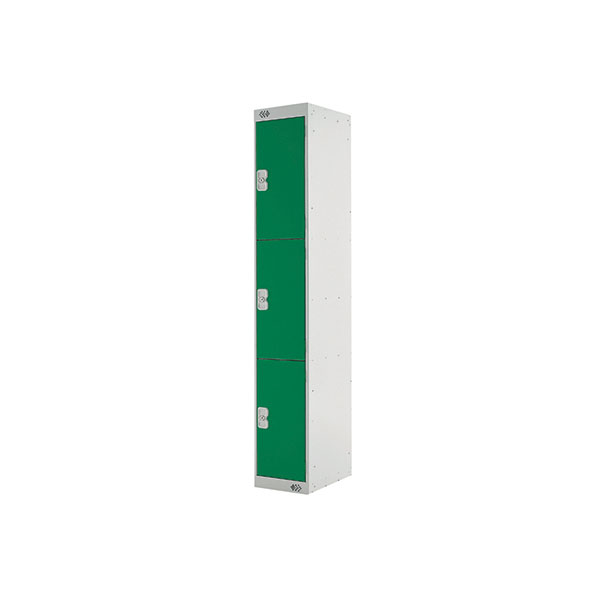 Three Compartment Locker 450 Green