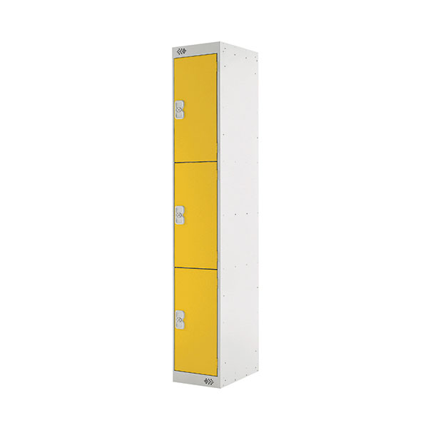 Three Compartment Locker 450 Yellow