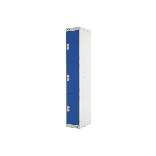 Express Std Locker 3 Door Grey/Blue