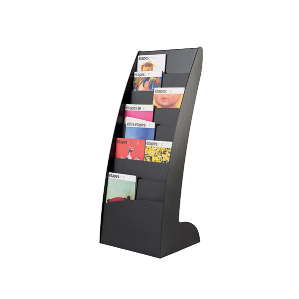 Mobile Literature Display Curved Blk