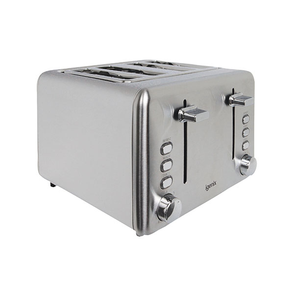 Igenix 4Slice S/Steel Toaster Ig3204