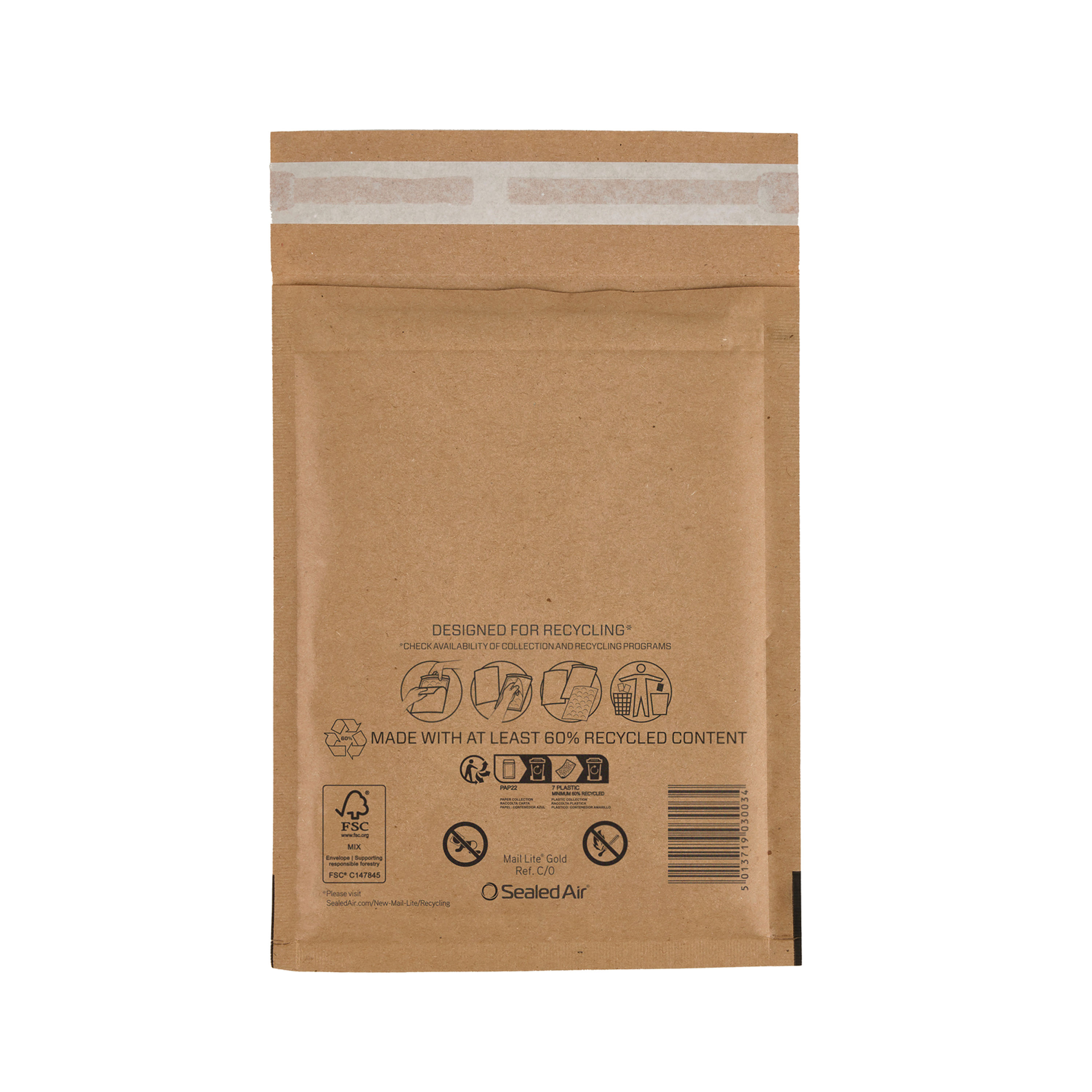 Bubble Postal Bags Gold C/0 Pk200 Bubble Postal Bags Gold C/0 Pk200