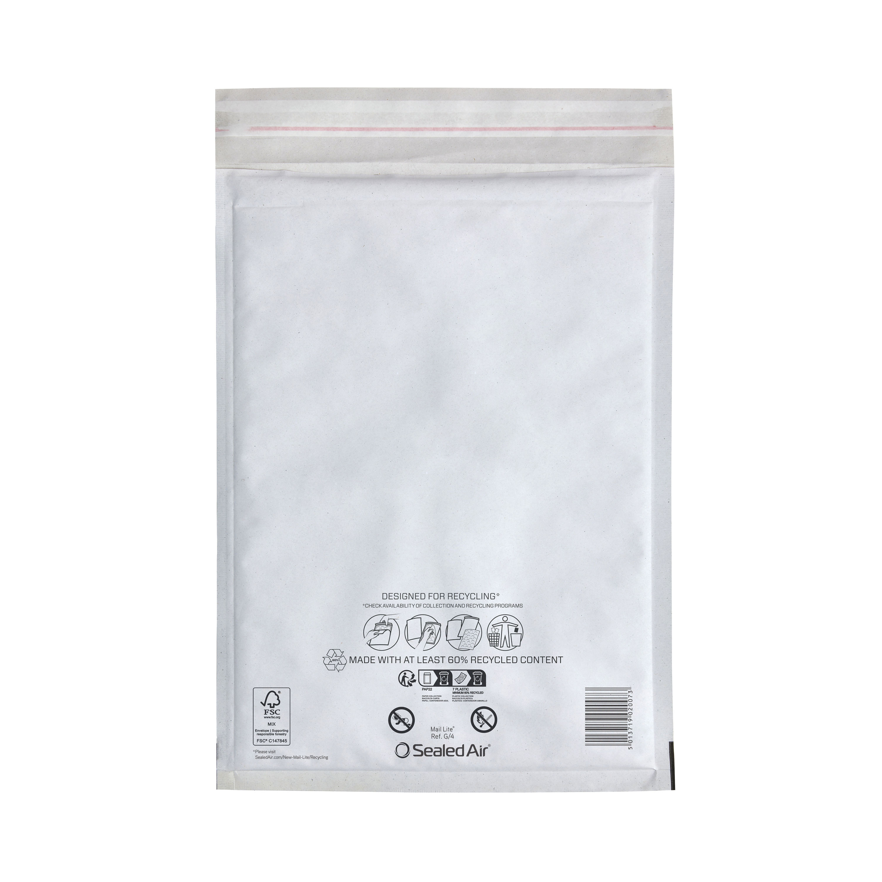 Bubble Postal Bags White G/4 Pk100 Bubble Postal Bags White G/4 Pk100