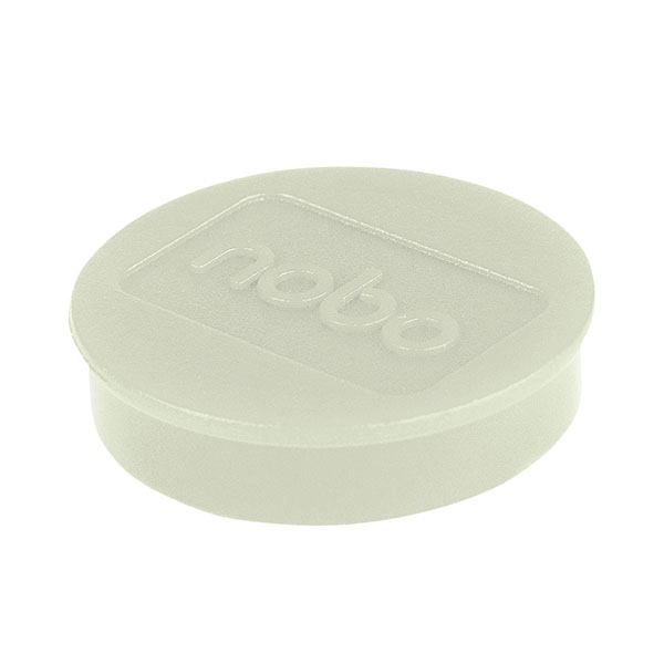 Nobo Whiteboard Magnets 38 Wht Pk10