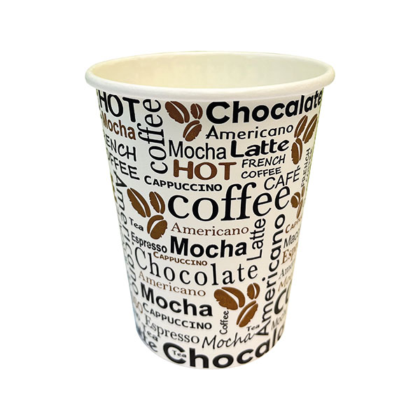 Cup 8oz 25cl Hot Drink Pattern Pk50