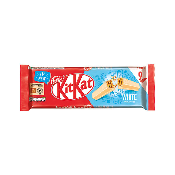 Nestle KitKat 2 Finger Wht Pk9