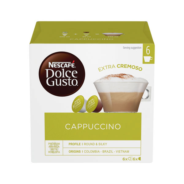 Nescafe DG Cappuccino Coff Caps Pk48