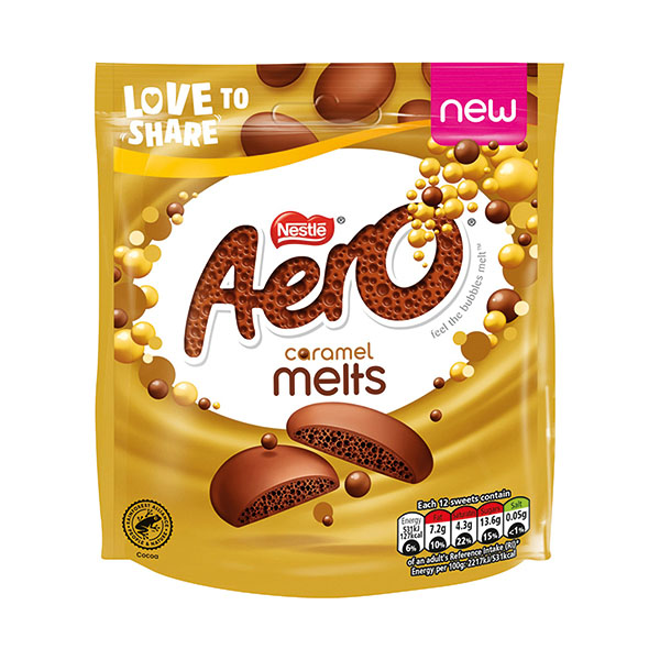 Nestle Aero Melts Caramel Pouch 86g