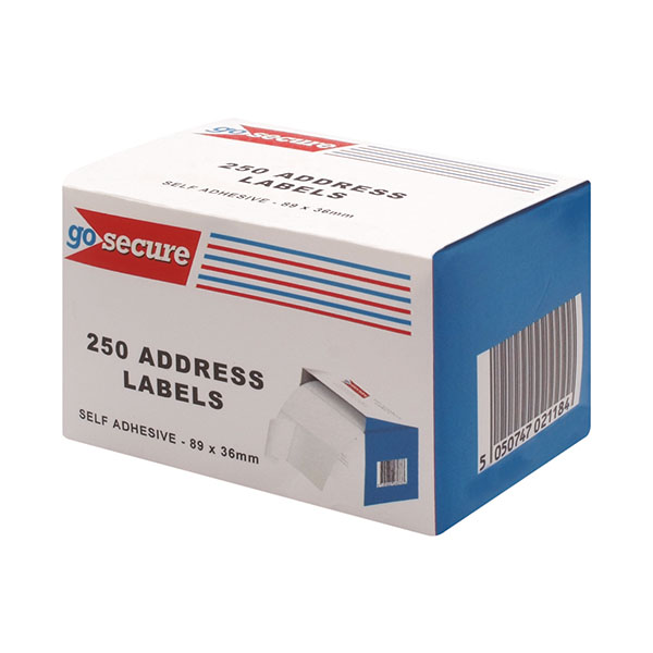 Gosecure 250 Address Labels Pk1500
