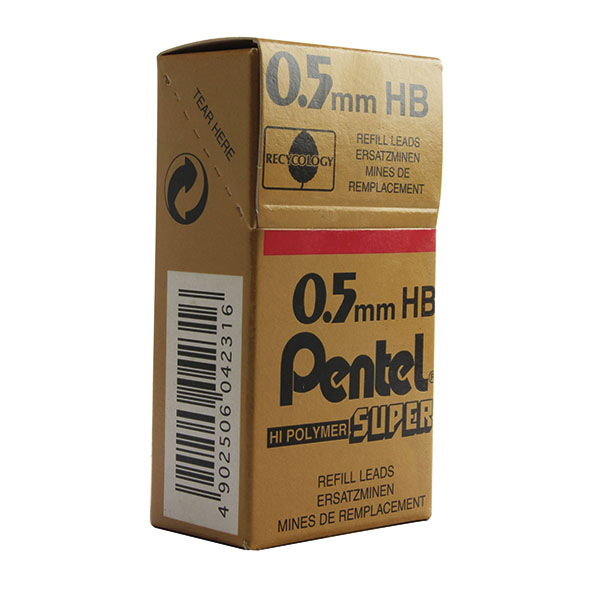 Pentel Leads 0.5mm Tube12 Hb C505-Hb