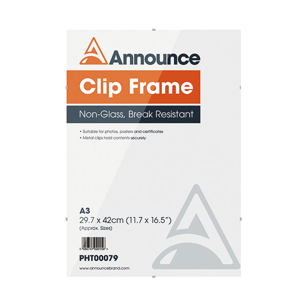Announce A3 Metal Clip Frame
