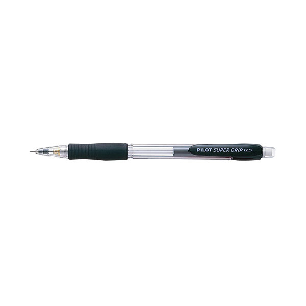 Pilot Super Grip Pencil Black Pk12