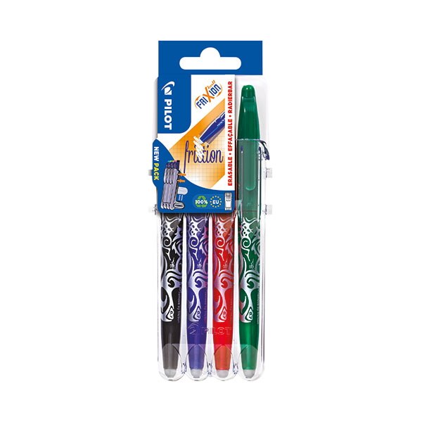 Pilot FriXion Set2Go Rball Astd Pk4