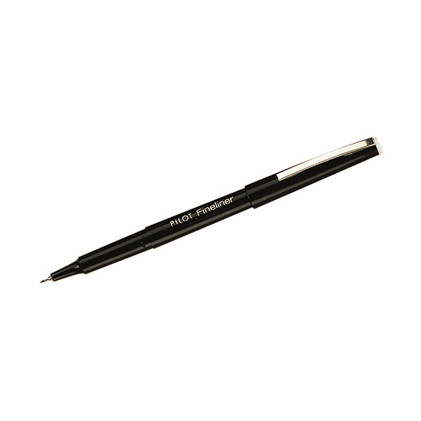 Pilot Fineliner Pen Black Pk12