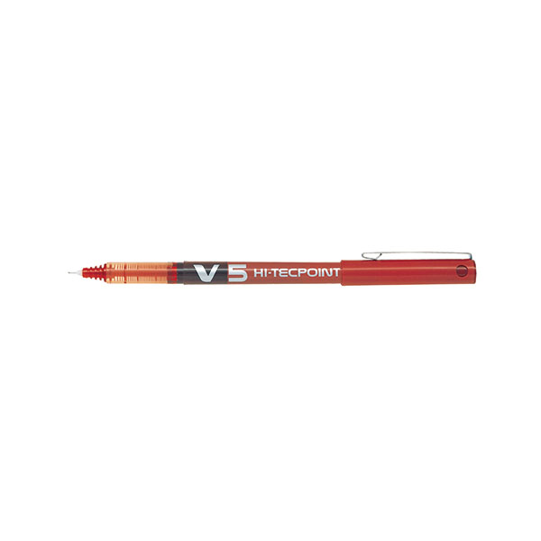 Pilot V5 Liquid Ink Pen Red Box 12